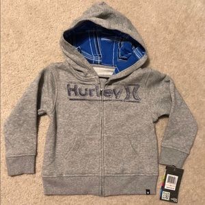 NEW Boys HURLEY Hoodie Jacket 2T